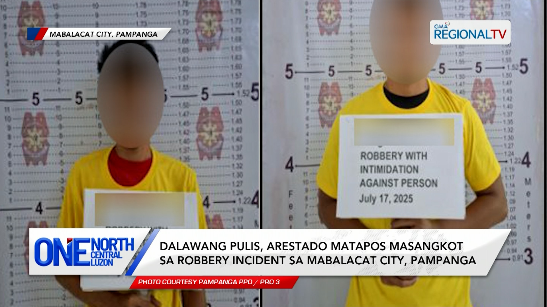 2 pulis, arestado matapos masangkot sa robbery incident sa Mabalacat City | One North Central Luzon