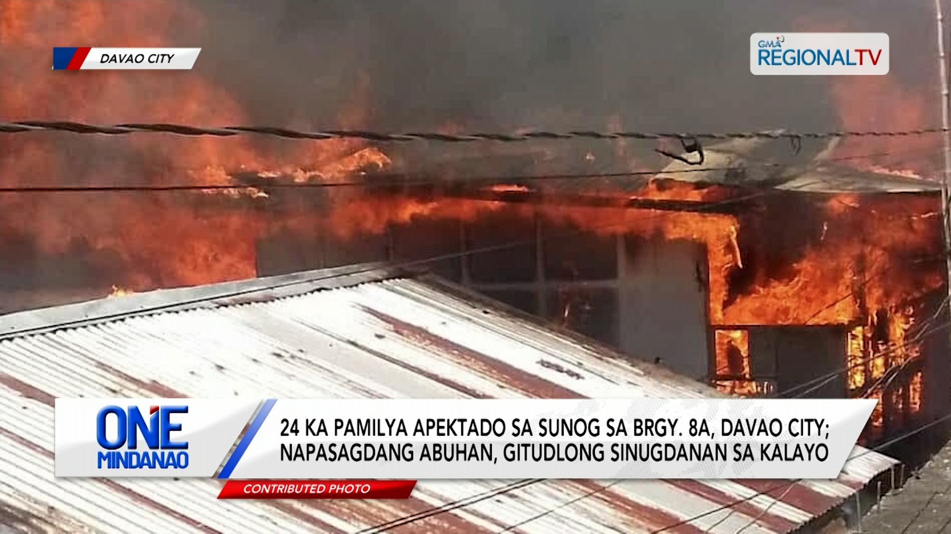 24 ka pamilya apektado sa sunog sa Brgy. 8a, Davao City | One Mindanao