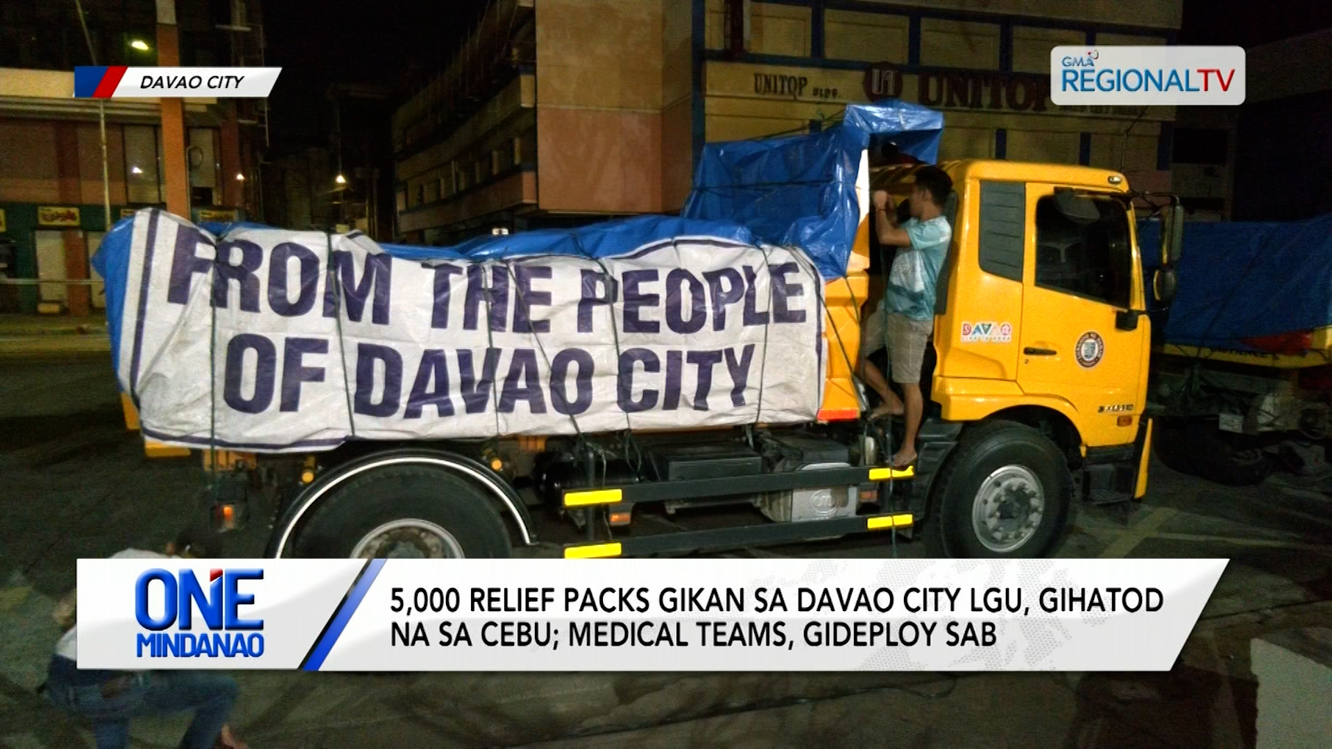5,000 relief packs gikan sa Davao City LGU, gihatod na sa Cebu | One Mindanao