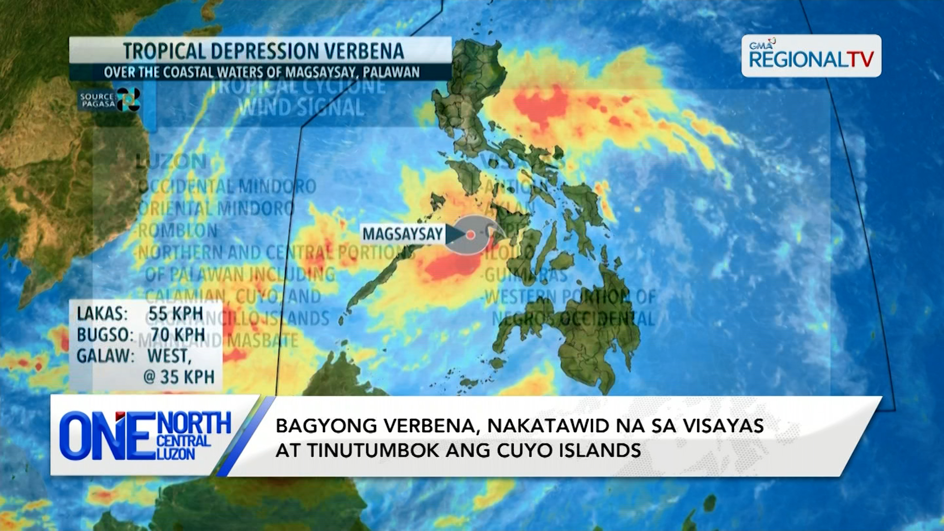 Latest update sa Bagyong Verbena, alamin | One North Central Luzon