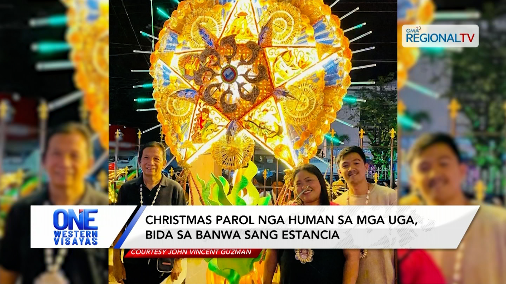 Christmas parol nga human sa mga uga, bida sa Estancia, Iloilo #shorts | One Western Visayas