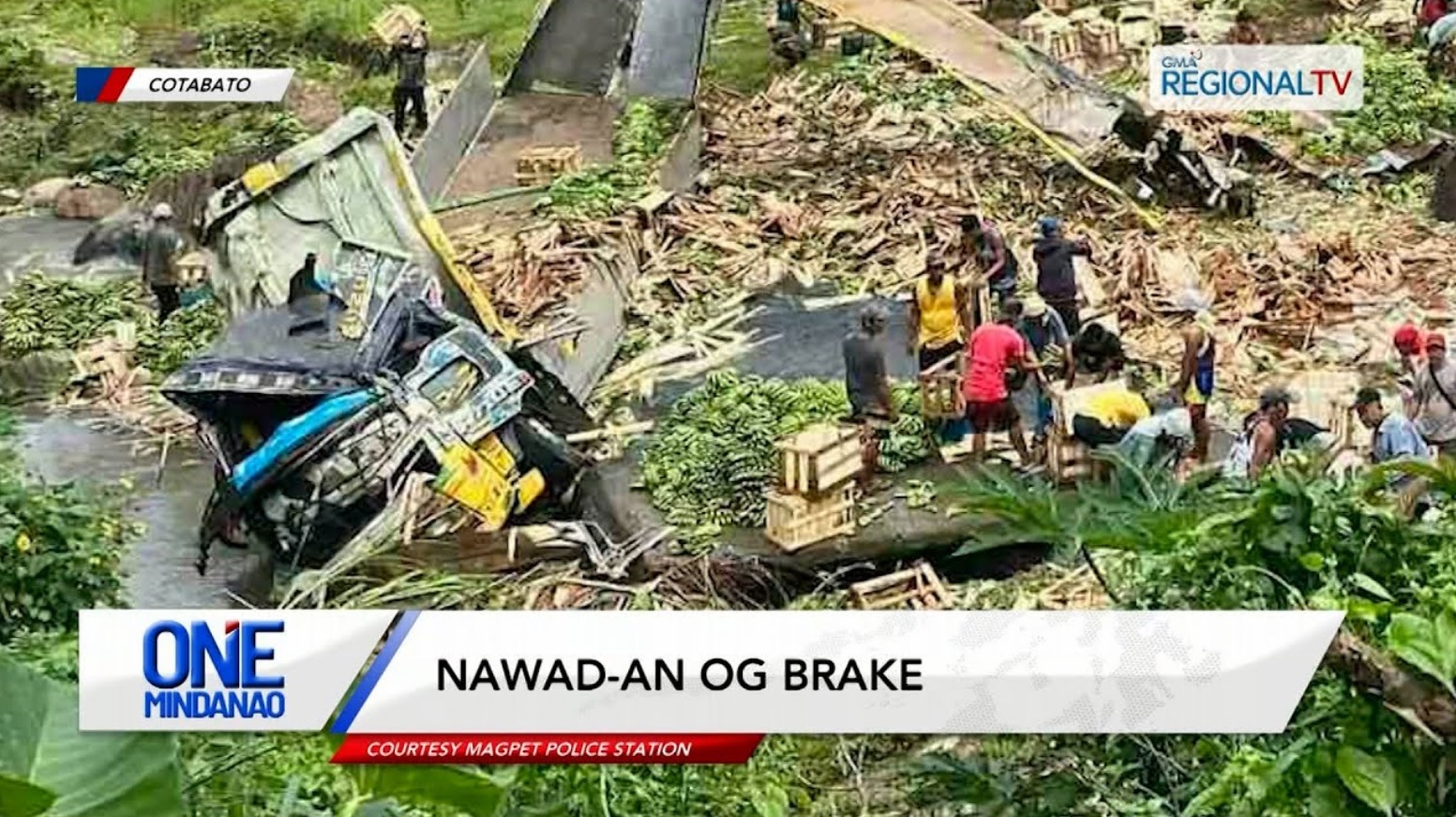 3 samdan lakip driver, human nahulog sa tulay ang truck | One Mindanao