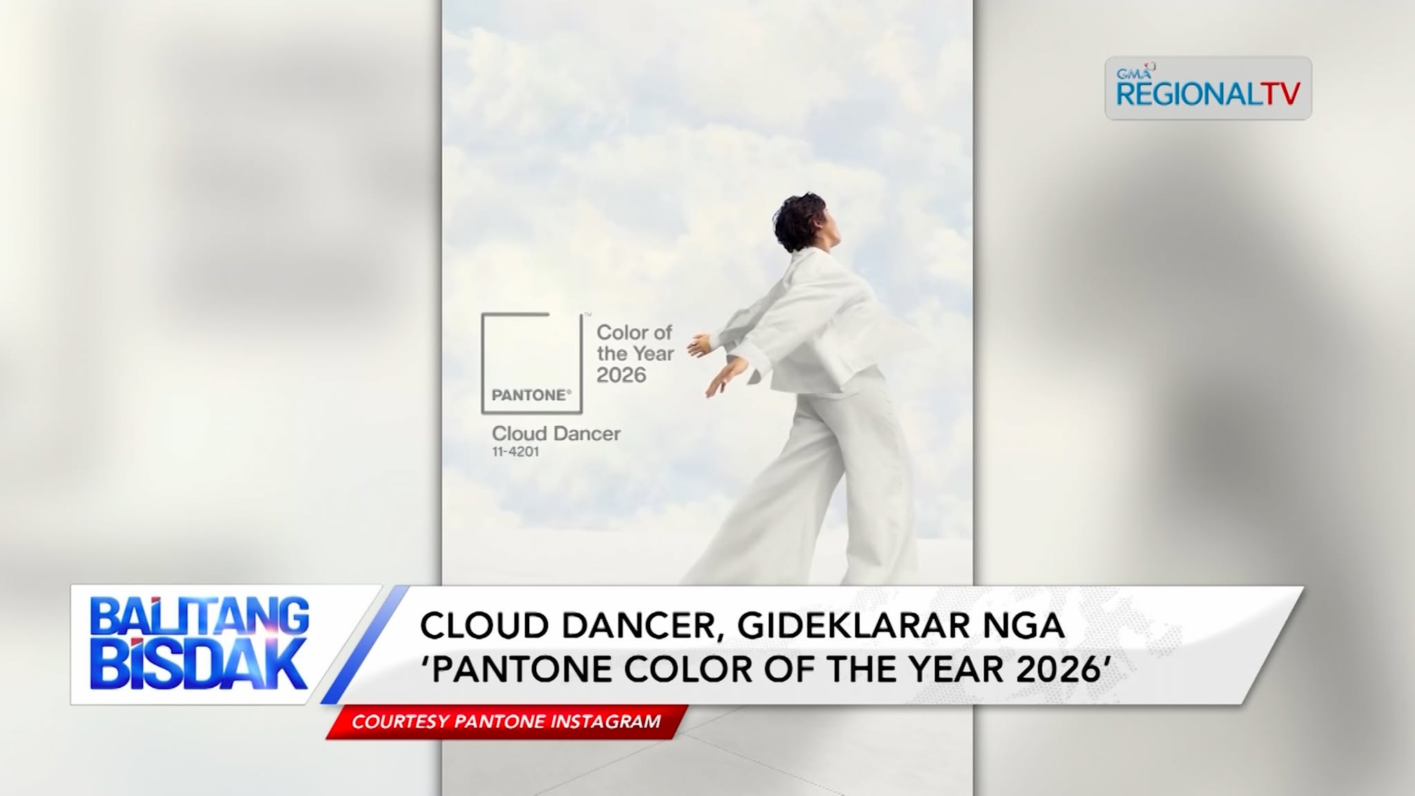 Cloud Dancer, Gideklarar nga ‘Pantone Color of the Year 2026’ | Balitang Bisdak