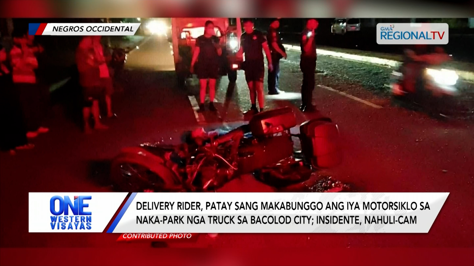 Delivery rider, patay sang makabunggo ang iya motorsiklo sa naka-park nga truck| One Western Visayas