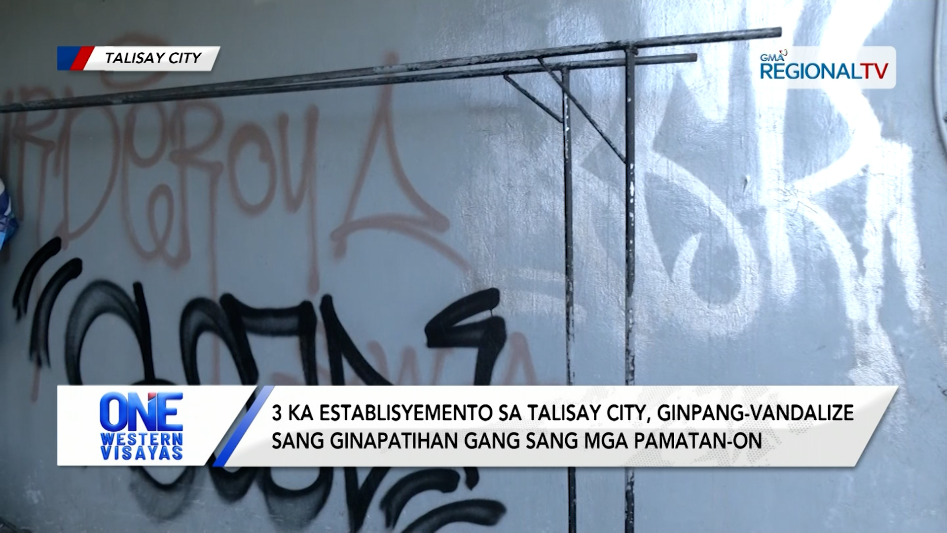 3 ka establisyemento sa Talisay City, ginpang-vandalize sang ginapatihan gang | One Western Visayas