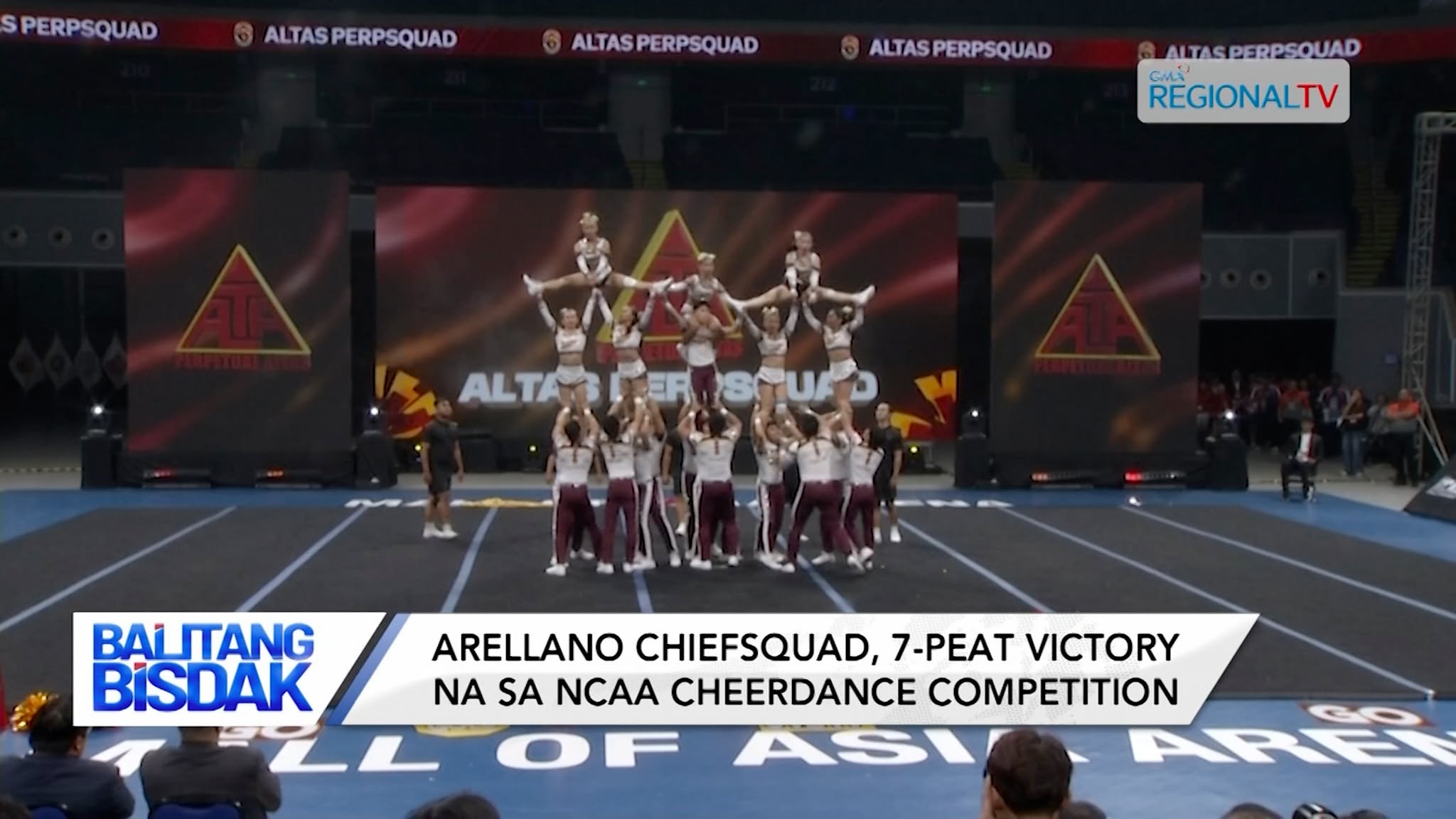 Arellano Chiefsquad, Midaug sa NCAA Cheer Dance Competition | Balitang Bisdak