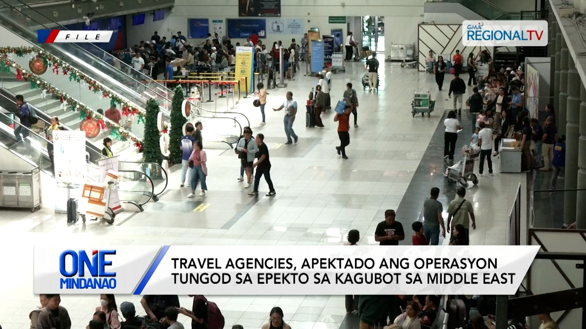 Pipila ka flights padulong sa Middle East, padayong suspendido | One Mindanao