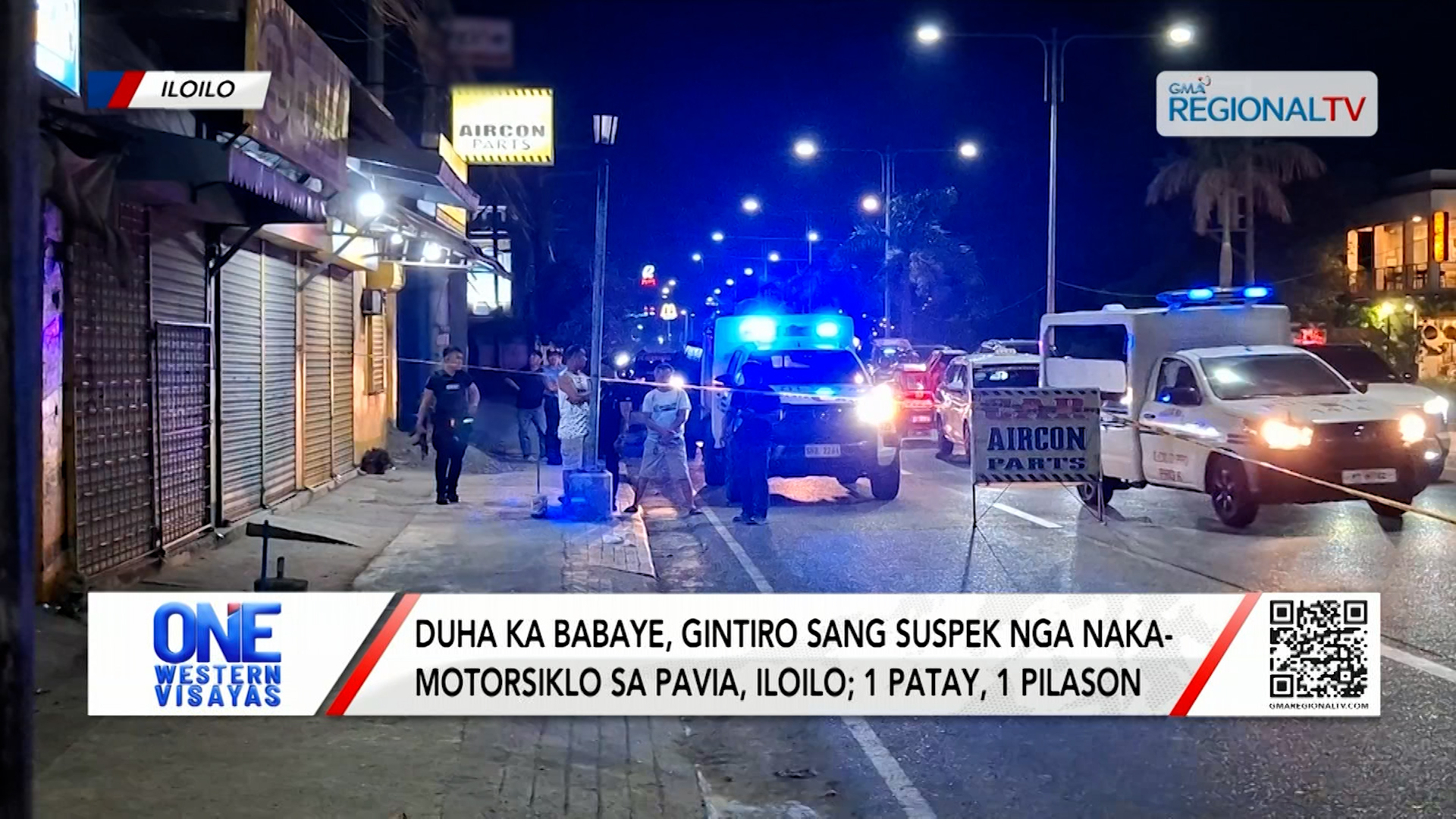 2 ka babaye, gintiro sang suspek nga nakamotorsiklo sa Pavia; 1 patay 1 pilason| One Western Visayas