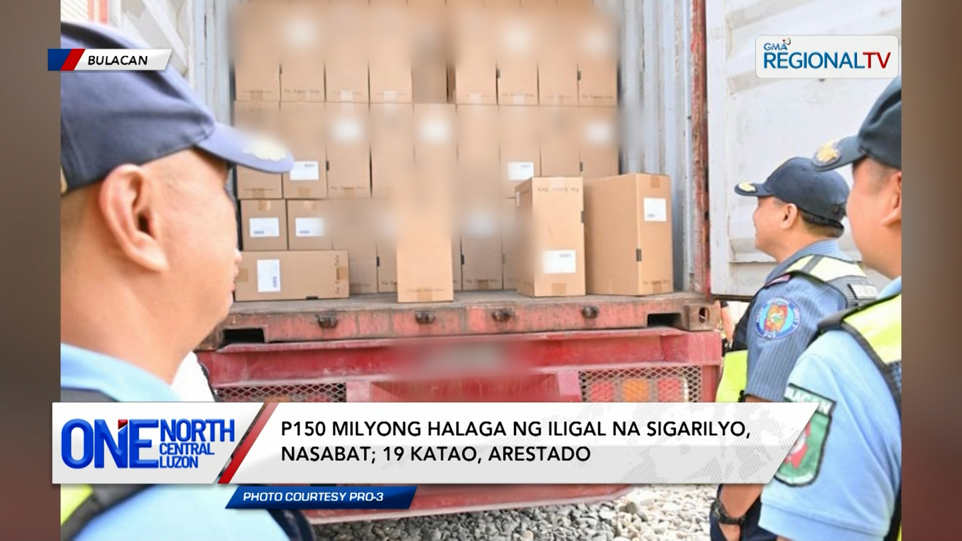 P150 milyong halaga ng iligal na sigarilyo, nasabat | One North Central Luzon