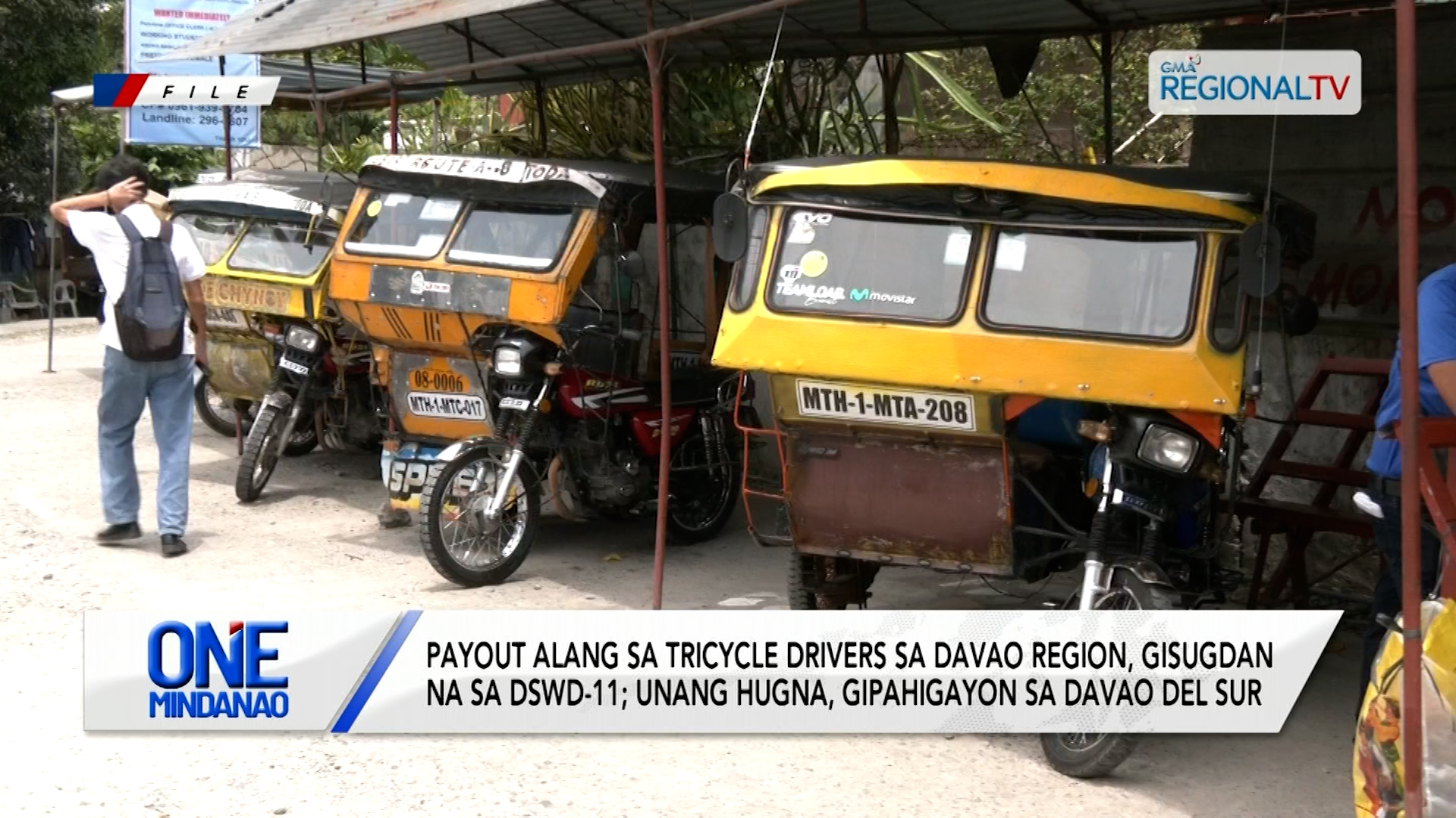 Payout alang sa tricycle drivers sa Davao Region, gisugdan na | One Mindanao