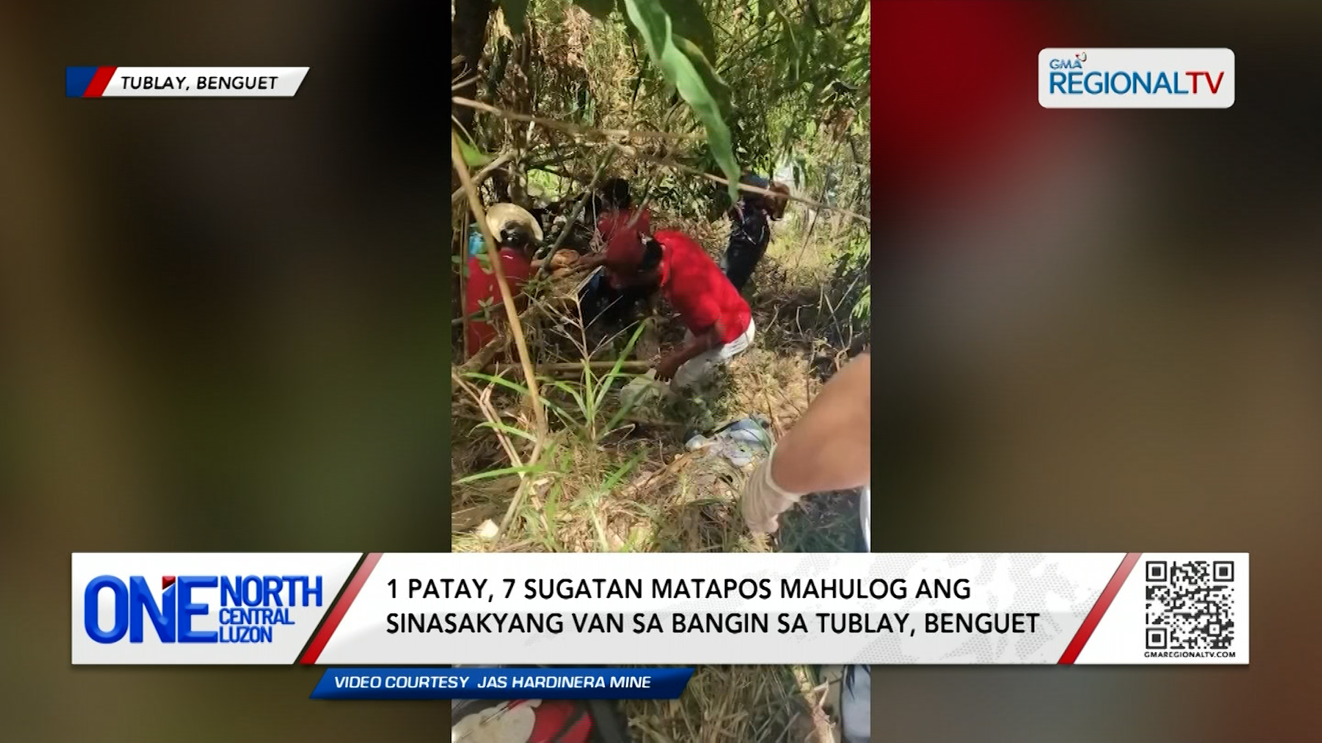 1 patay, 7 sugatan matapos mahulog ang sinasakyang van sa bangin | One North Central Luzon
