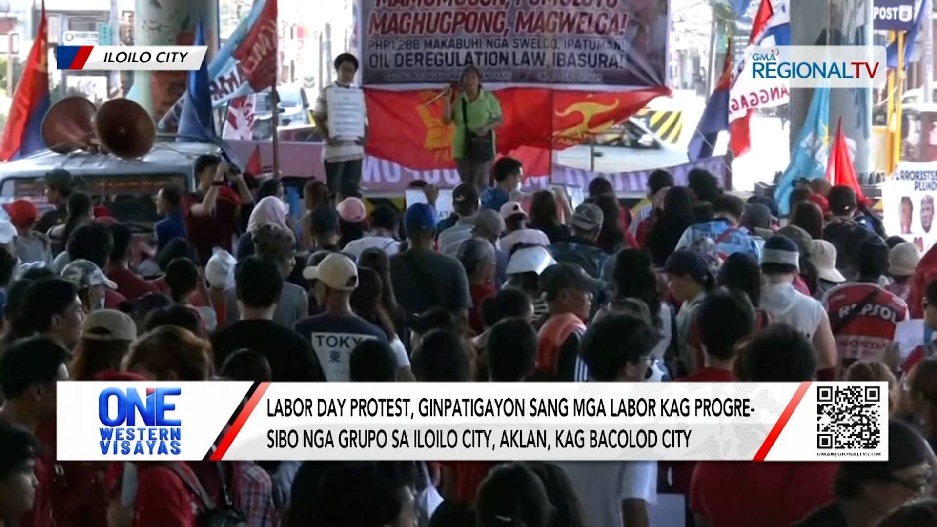 Labor day protest, ginpatigayon sang mga labor kag progresibo nga grupo | One Western Visayas