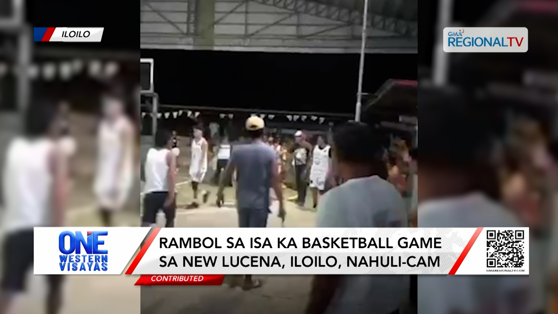Rambol sa isa ka basketball game sa New Lucena, Iloilo, nahuli-cam | One Western Visayas