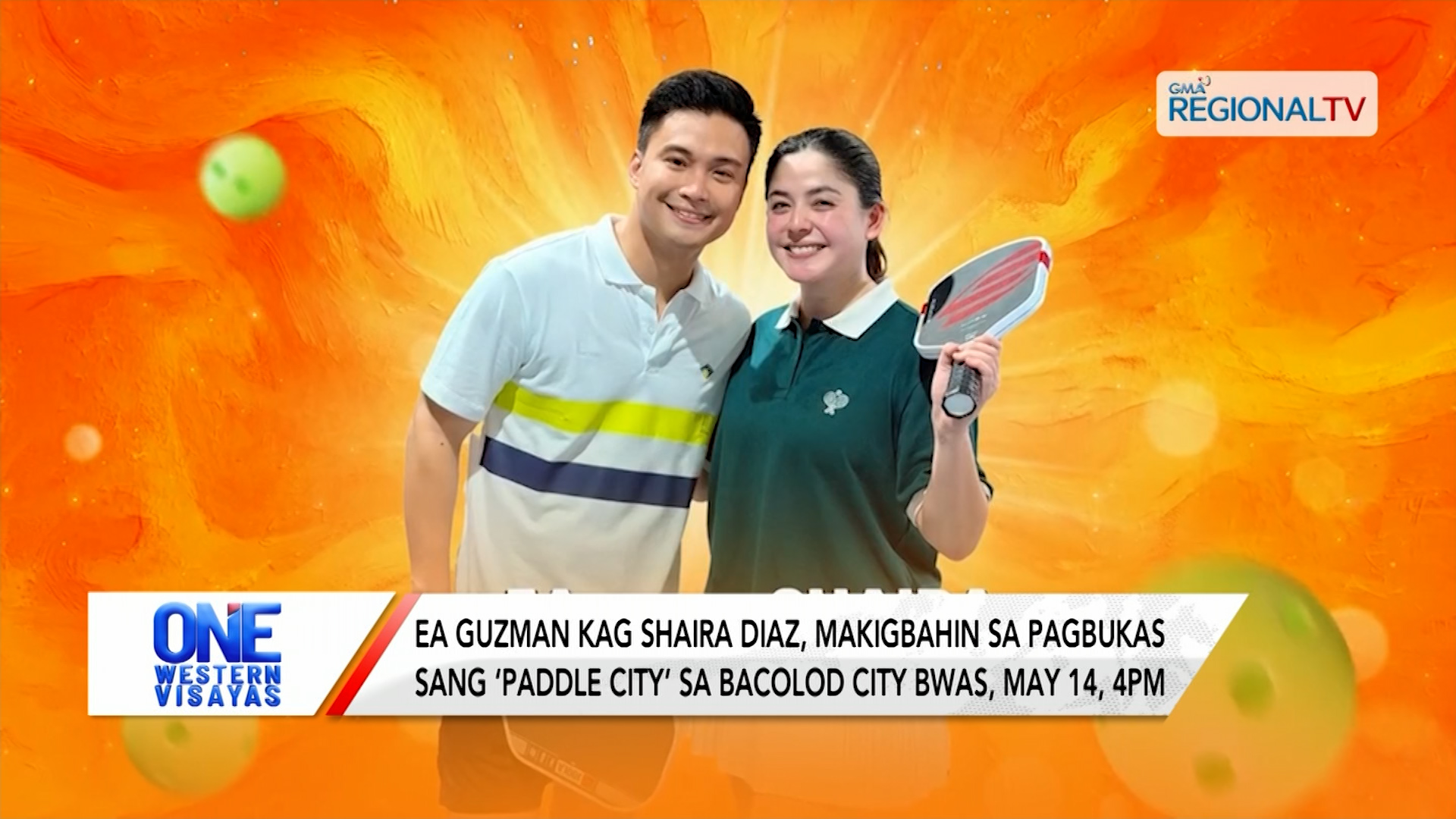 EA Guzman kag Shaira Diaz, makigbahin sa pagbukas sang ‘Paddle City’ sa Bacolod| One Western Visayas