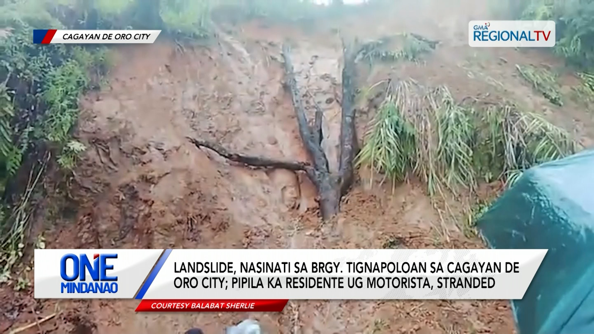 Landslide, nasinati sa Brgy. Tignapoloan sa Cagayan de Oro City I One Mindanao