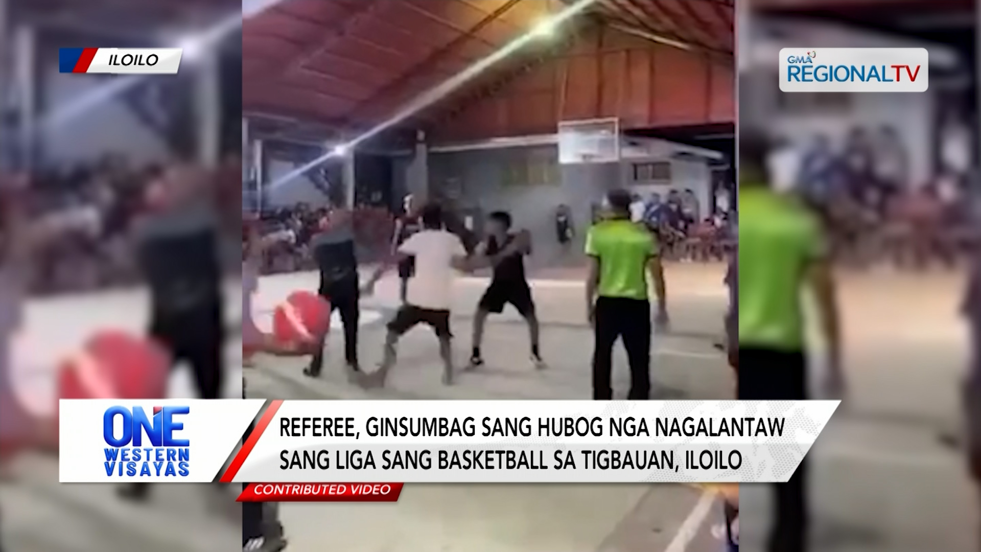 Referee, ginsumbag sang hubog nga nagalantaw sang basketball sa Tigbauan | One Western Visayas