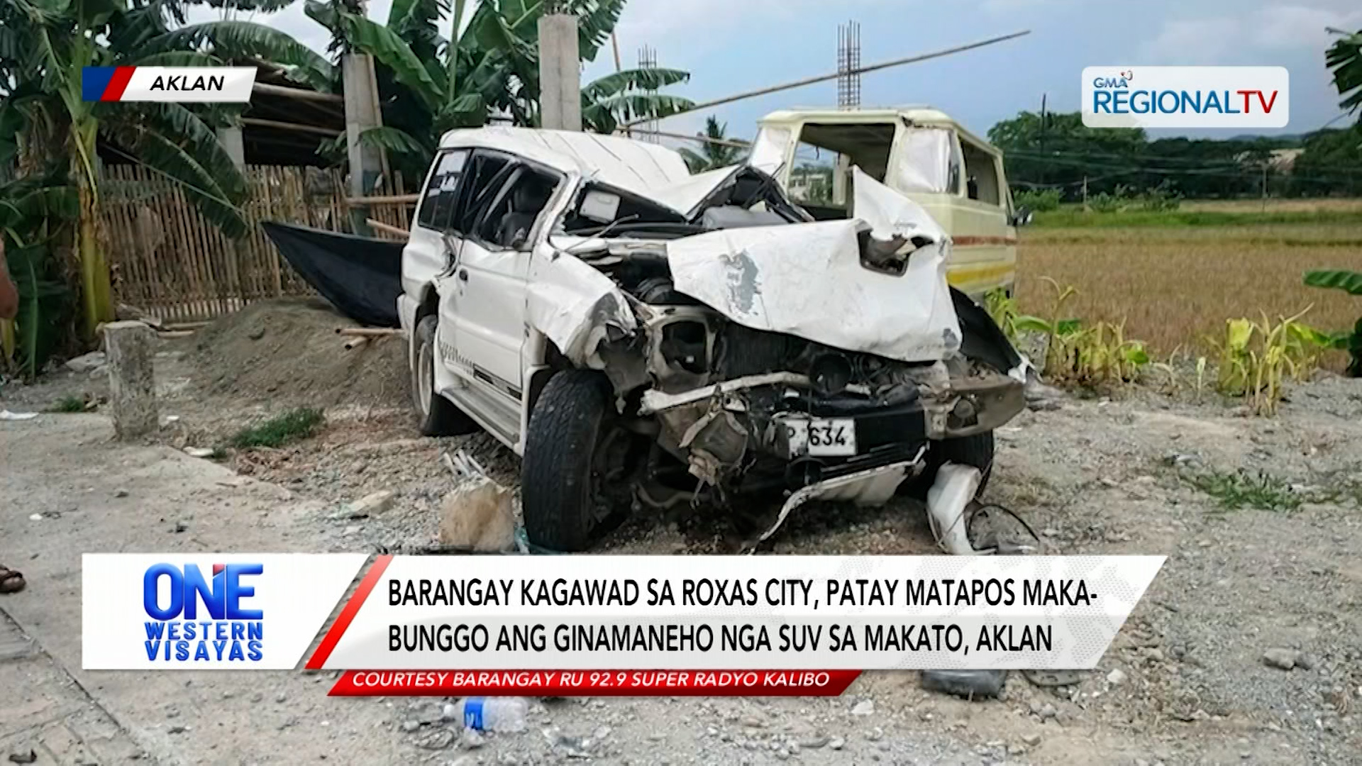 Barangay kagawad sa Roxas City, patay sang makabunggo ang SUV sa Makato, Aklan | One Western Visayas