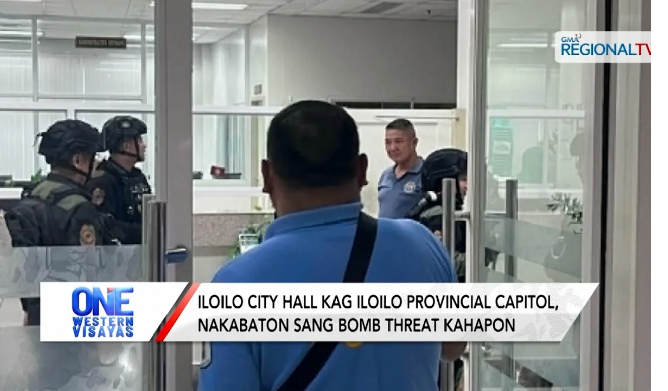 Seguridad sa Capitol kag City Hall, mas ginpahugot kasunod sang bomb threat | One Western Visayas