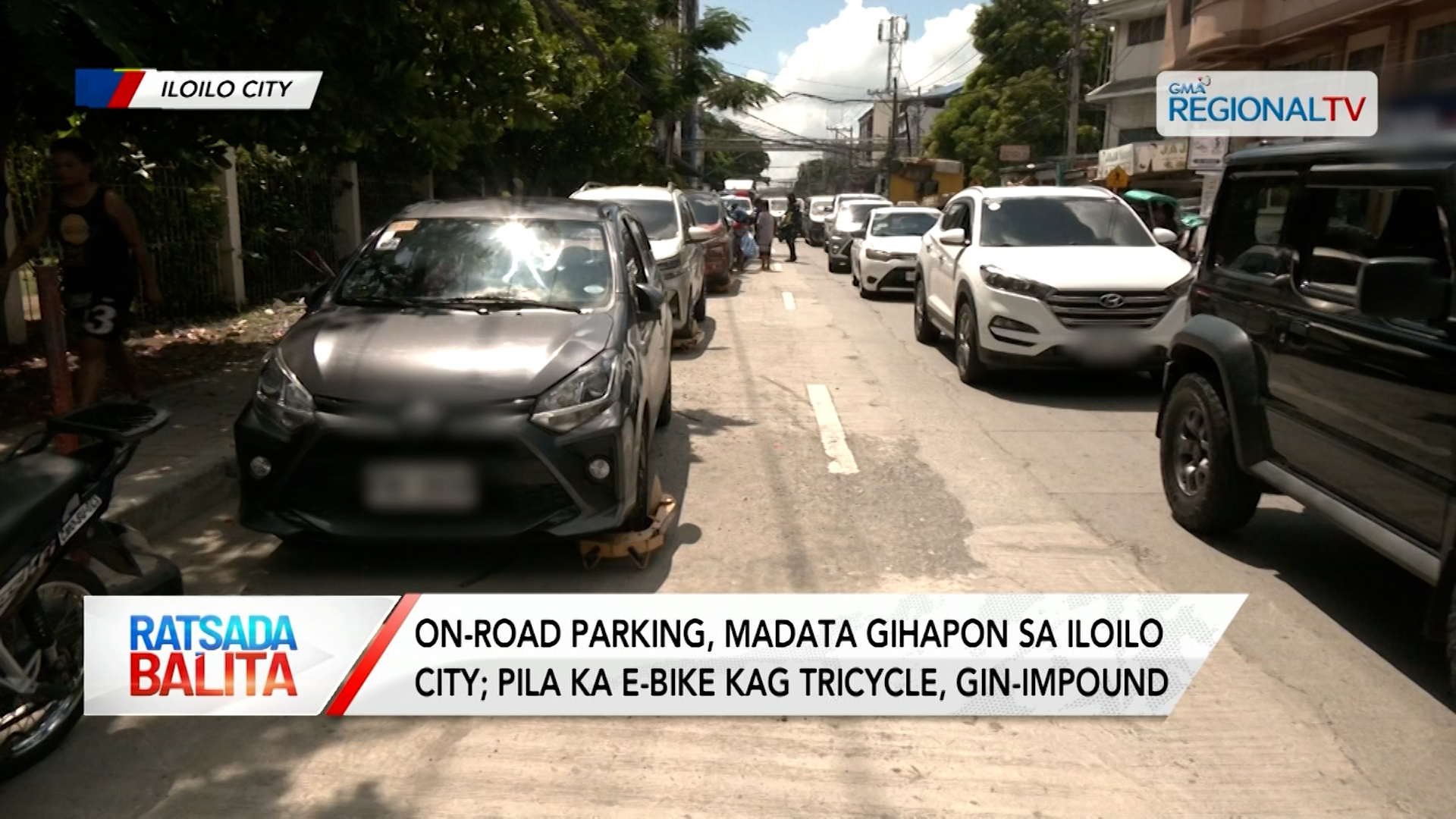 On-road parking, madata gihapon sa Iloilo City; pila ka e-bike kag tricycle, impound| Ratsada Balita