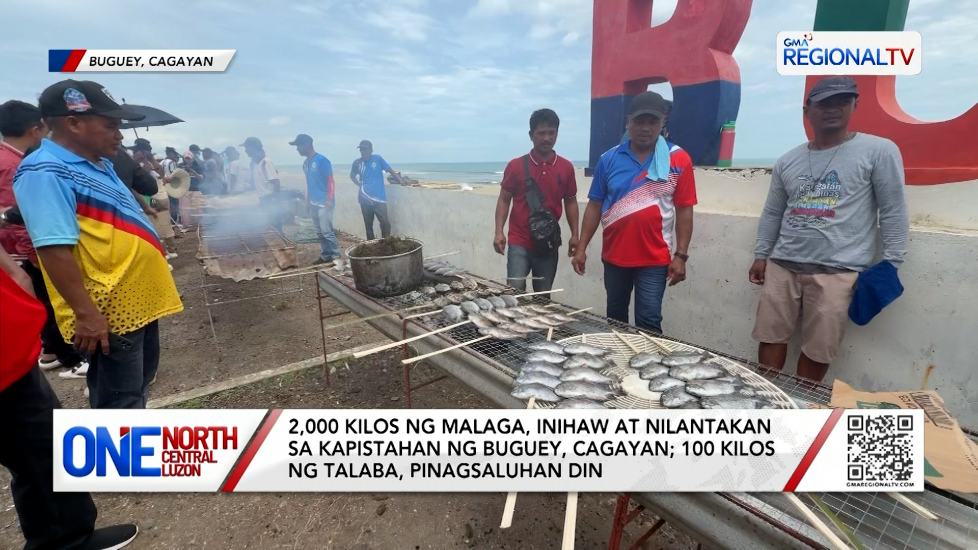 2,000 kilos ng malaga, inihaw at nilantakan sa Buguey, Cagayan | One North Central Luzon