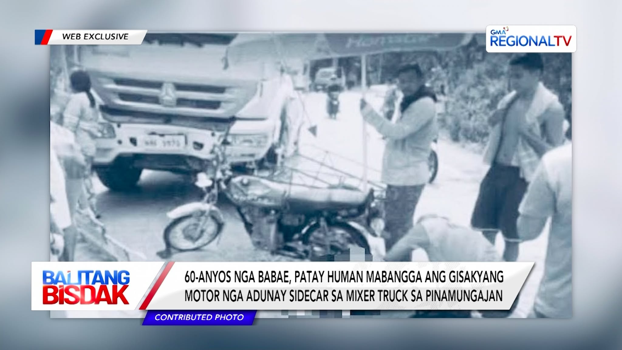 Babae, Patay Human Mabangga ang Gisakyang Motor sa Sidecar sa Mixer Truck | Balitang Bisdak