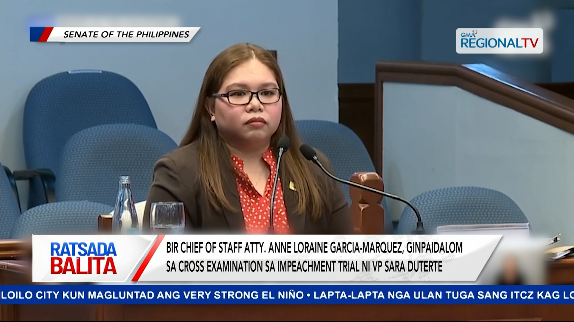 BIR Chief of Staff, ginpaidalom sa cross examination sa impeachment trial sang VP | Ratsada Balita
