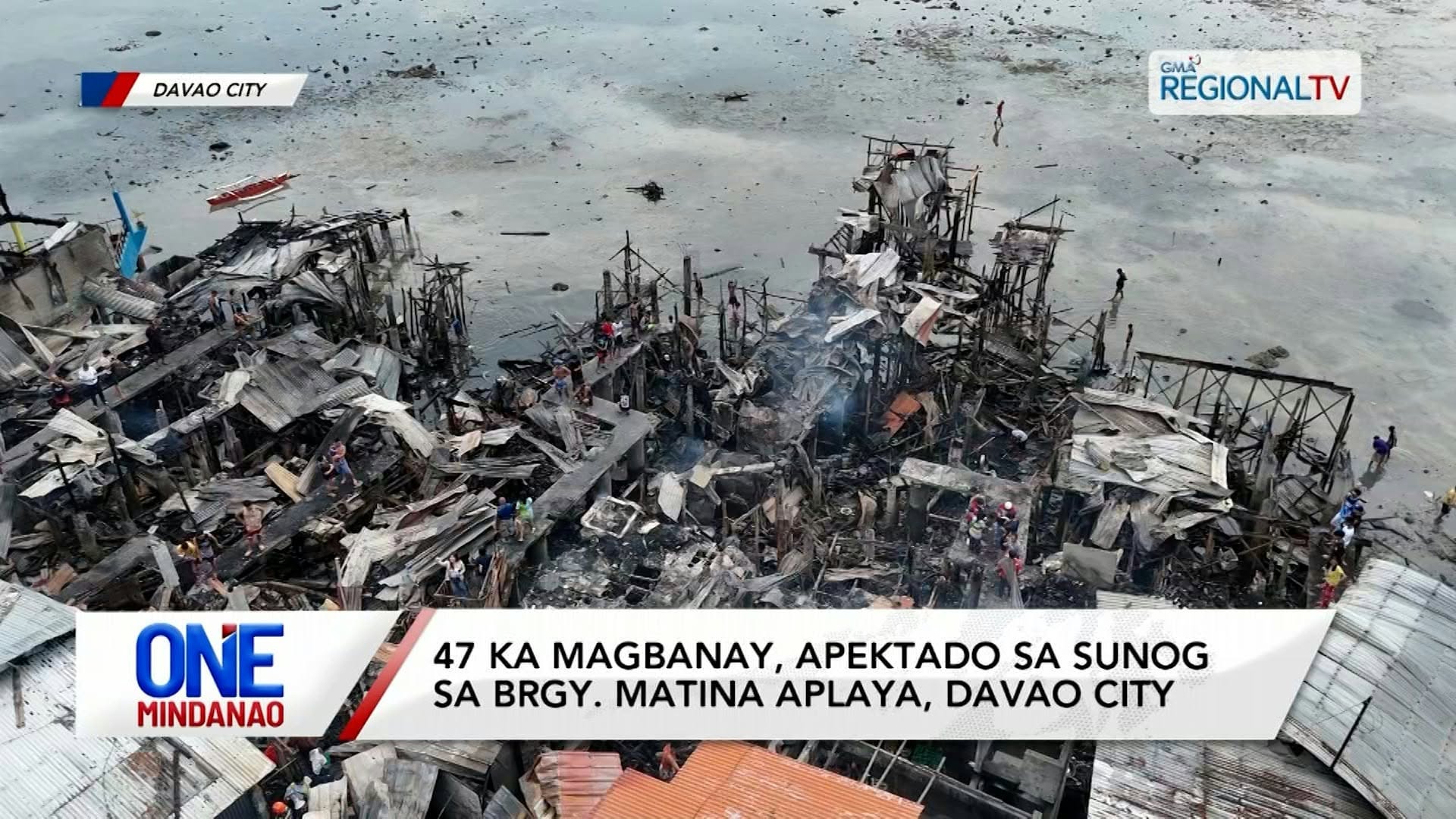 47 ka magbanay, nasunugan sa Brgy. Matina Aplaya, Davao City I One Mindanao