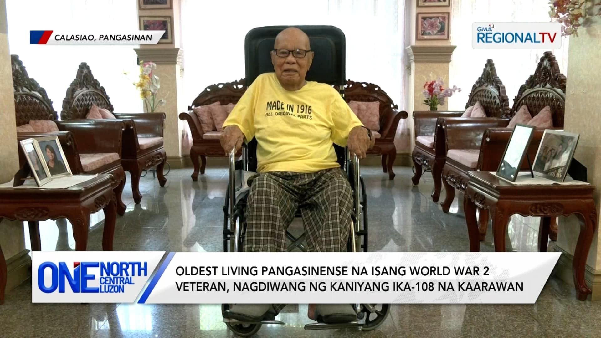 Oldest living Pangasinense, nagdiwang ng kaniyang ika-108 na kaarawan