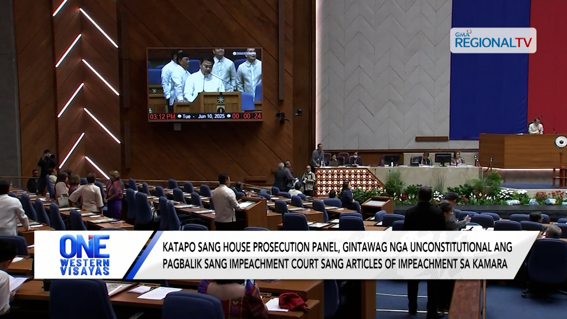 Pagbalik sang impeachment court sang articles of impeachment sa Kamara