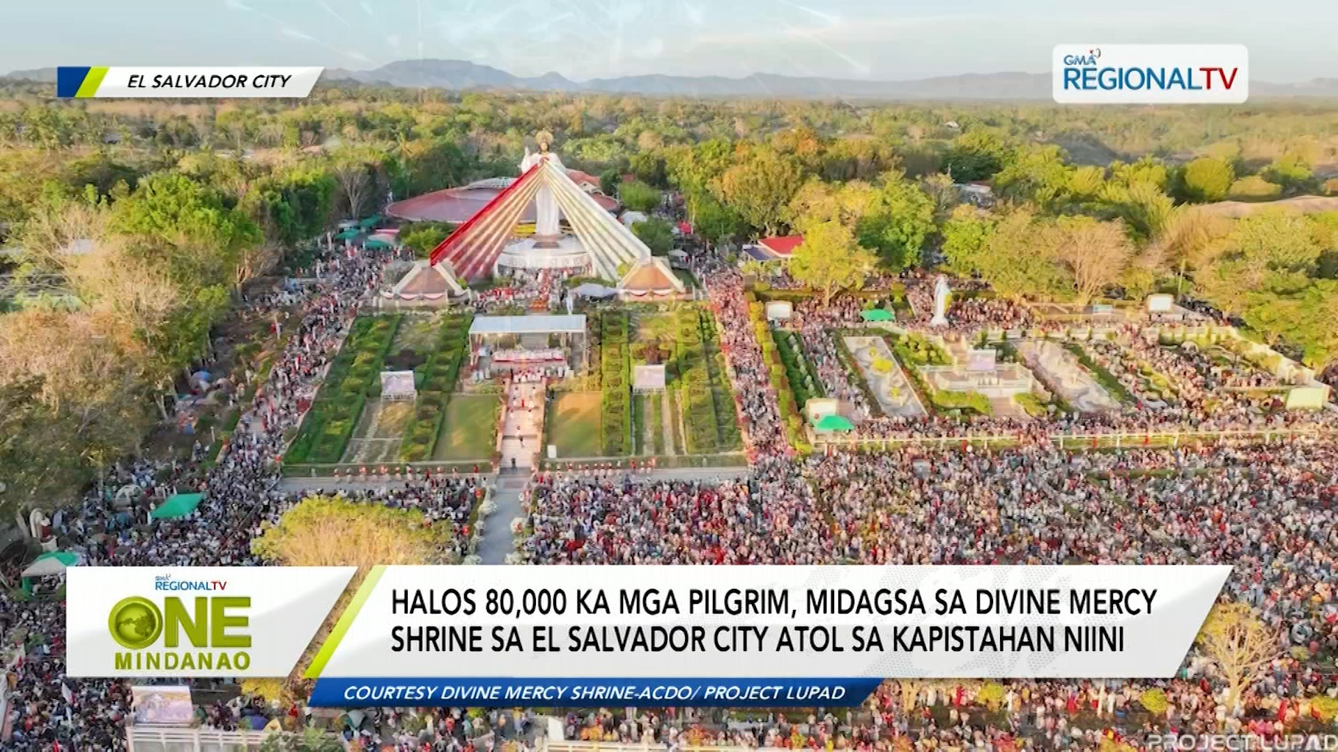Halos 80,000 ka mga pilgrim, midagsa sa Divine Mercy Shrine sa El Salvador City