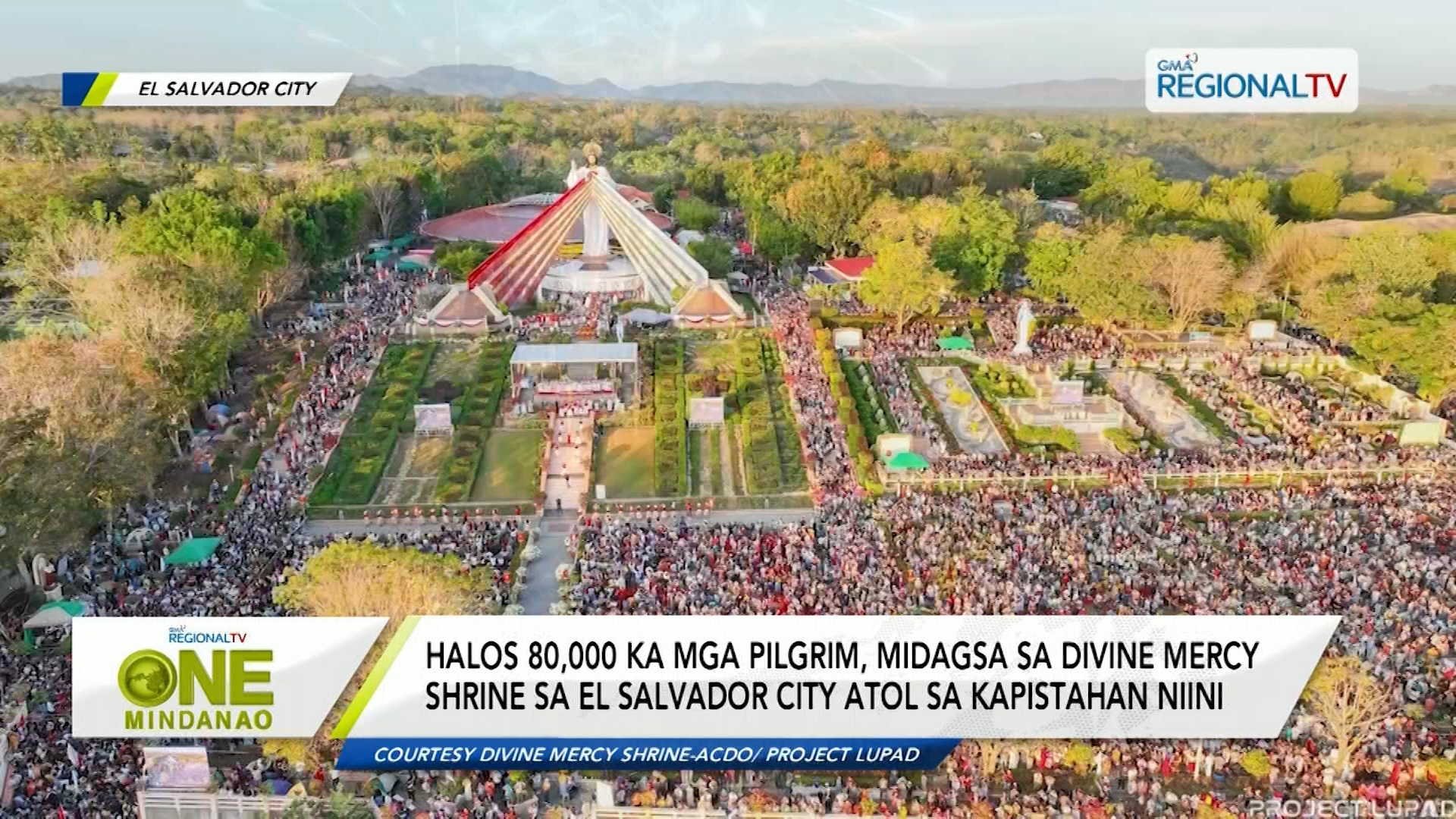 Halos 80,000 ka mga pilgrim, midagsa sa Divine Mercy Shrine sa El Salvador City