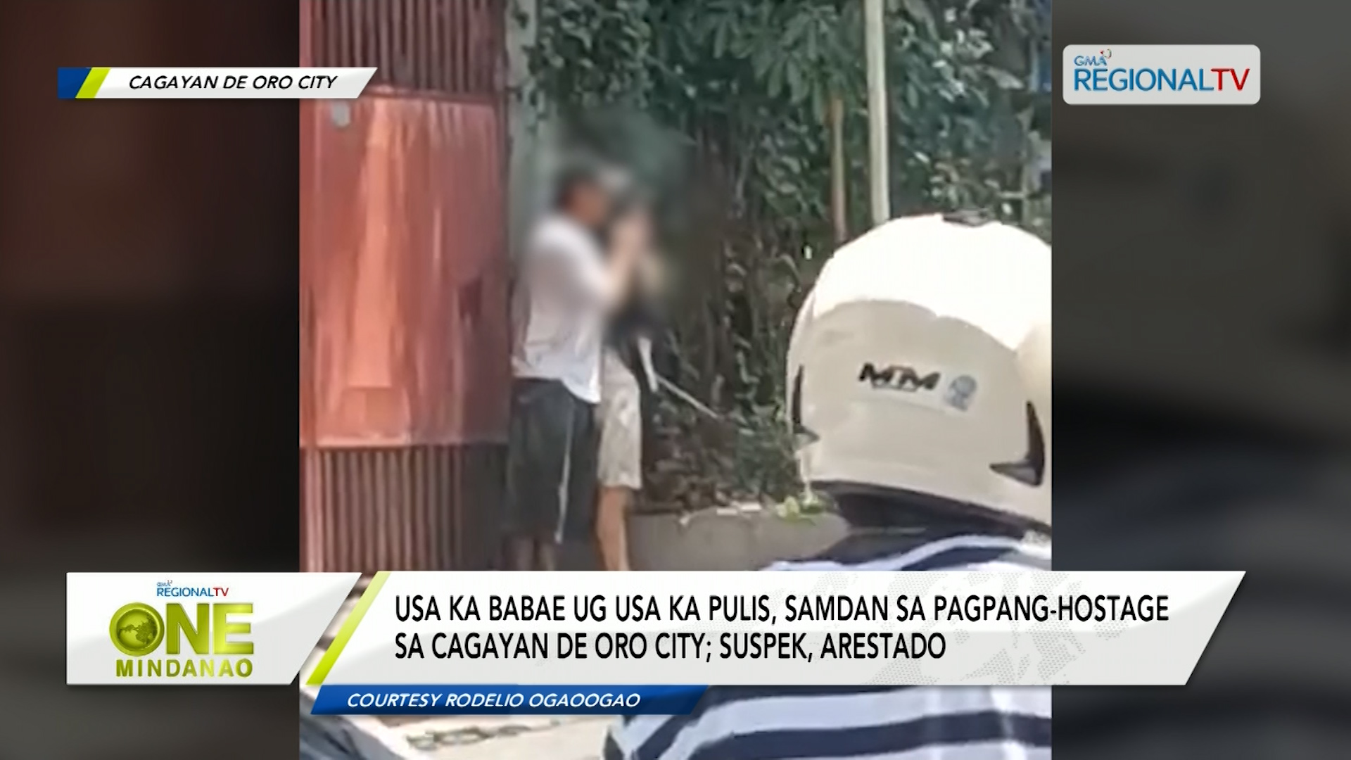 Usa ka babae ug usa ka pulis, samdan sa pagpang-hostage sa Cagayan de Oro City