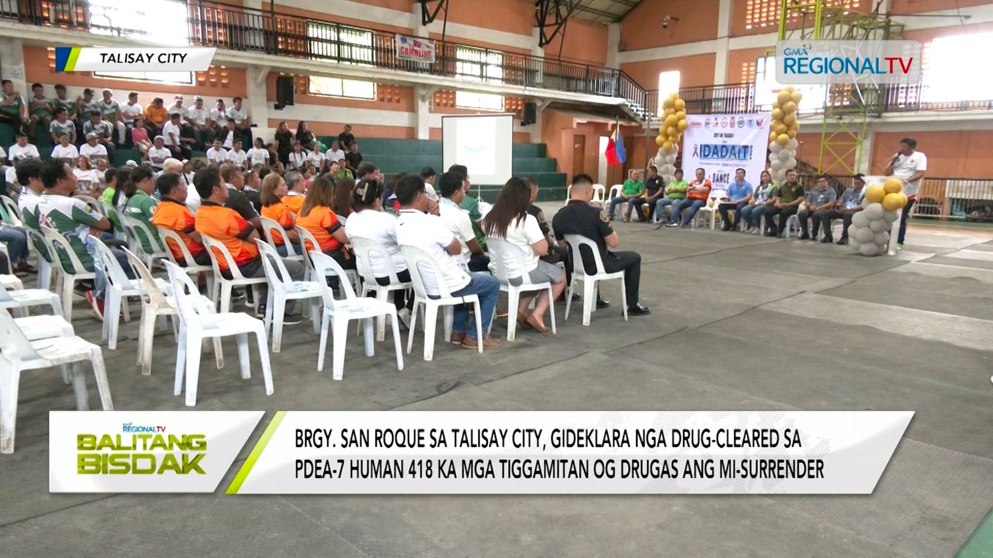 Brgy. San Roque sa Talisay City, gideklarang drug-cleared