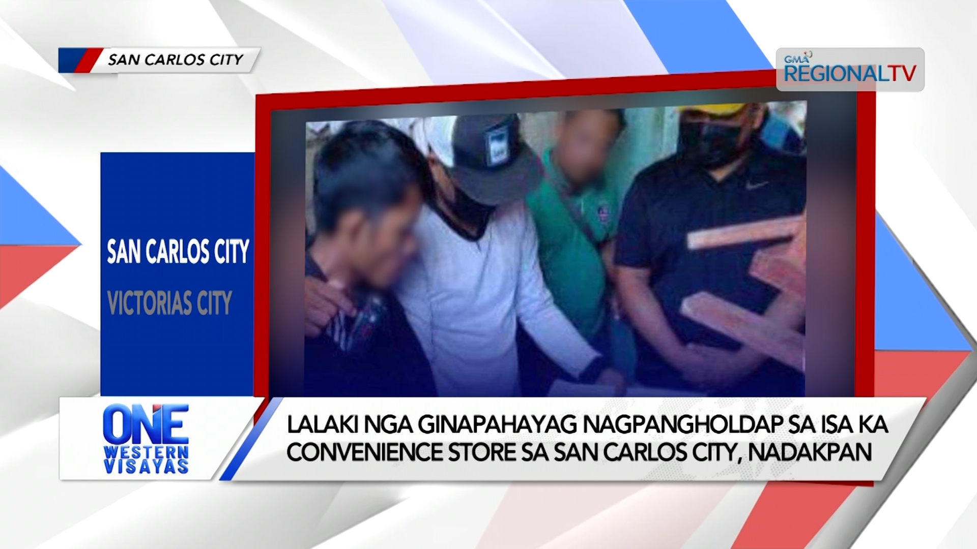 Lalaki, nagpangholdap sa isa ka convenience store sa San Carlos City, nadakpan