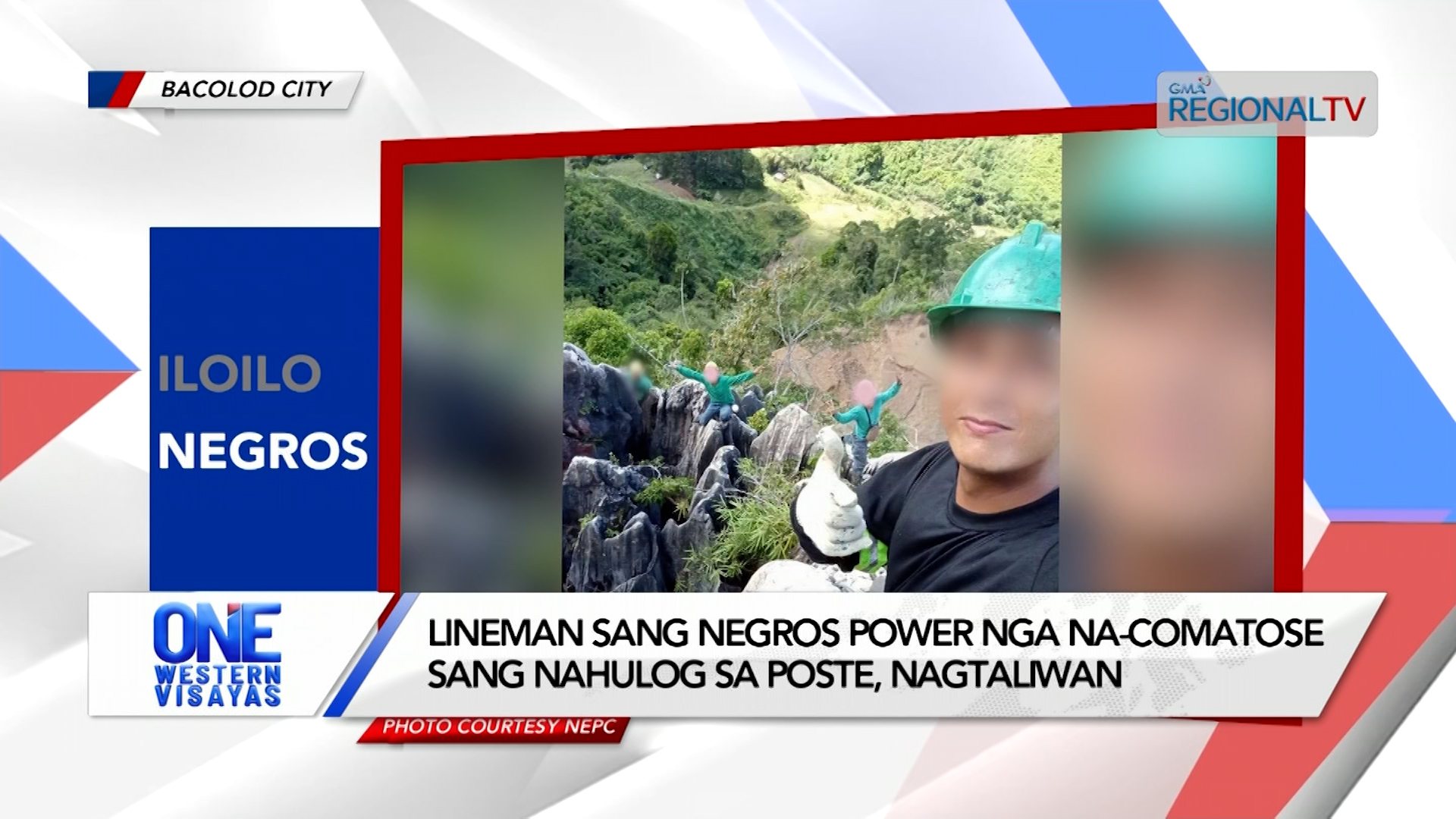 Lineman sang Negros Power nga na-comatose sang nahulog sa poste, nagtaliwan