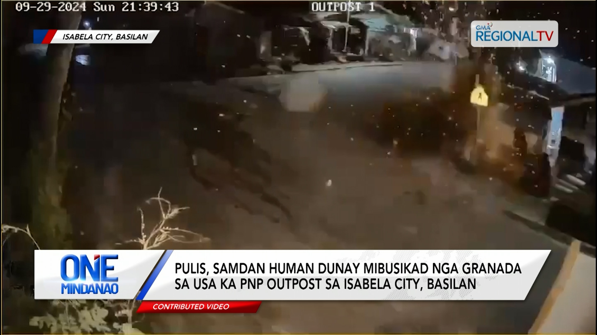 Pulis, samdan sa pagbusikad sa usa ka granada sa Basilan