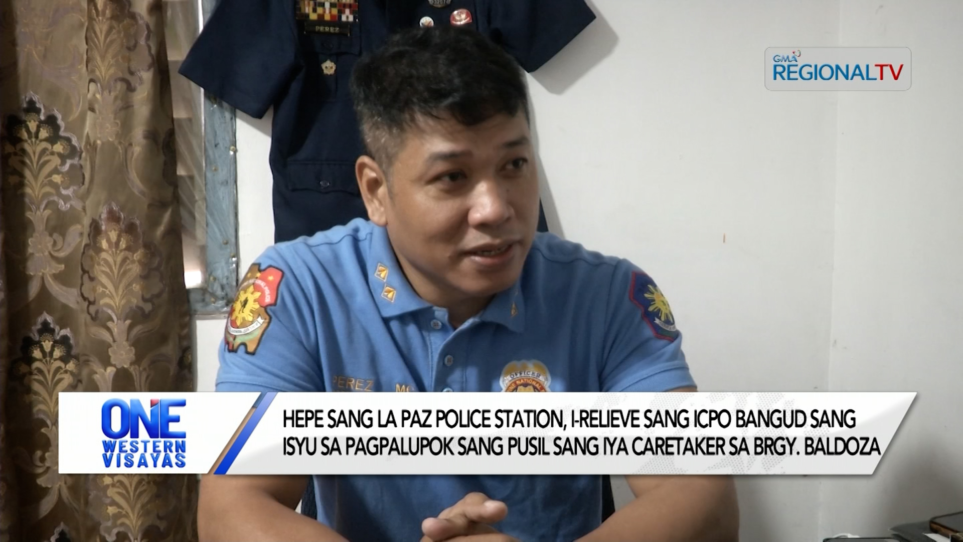 Hepe sang La Paz Police Station gin-relieve sang ICPO  bangud sa mga kapaltahan