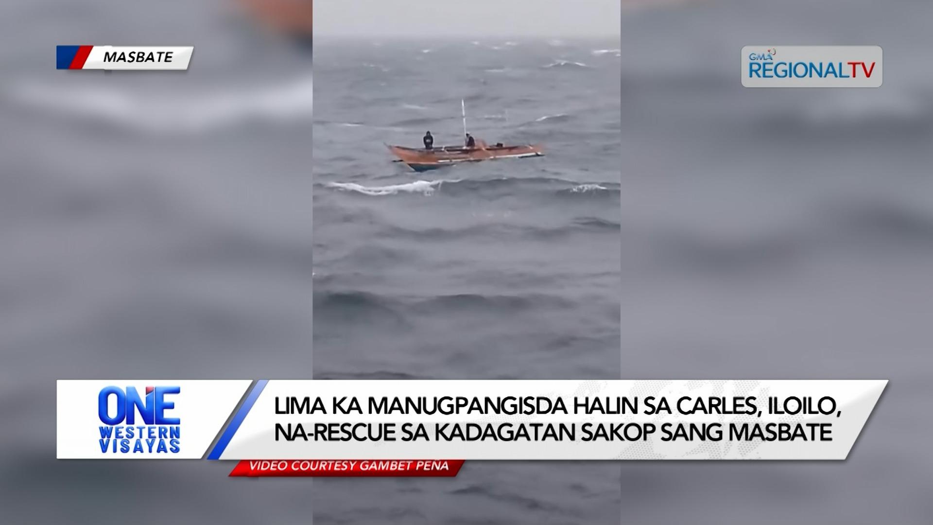 Lima ka manugpangisda halin sa Iloilo na-rescue sa kadagatan sakop sang Masbate