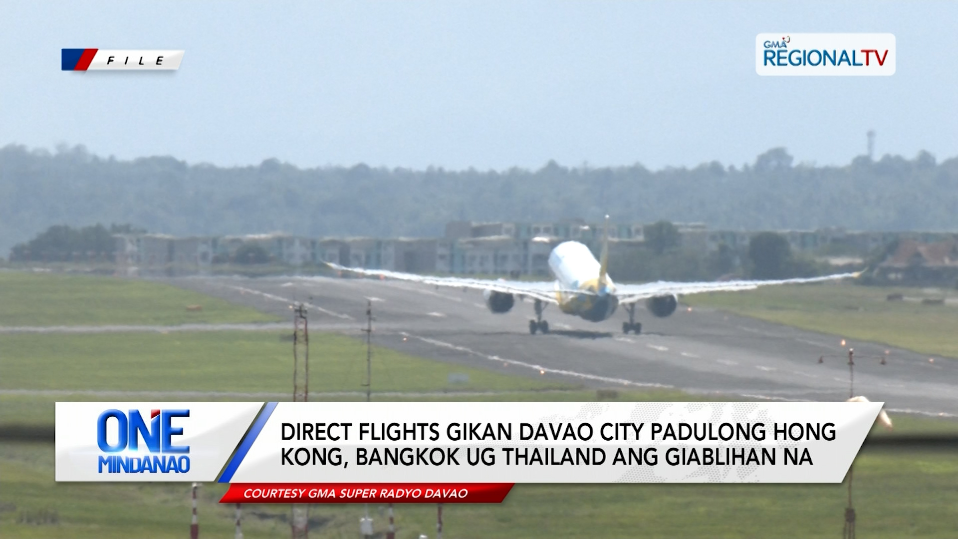 Bag-ong direct flights gikan Davao City, abli na