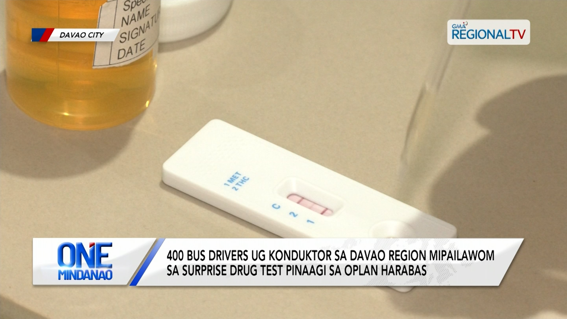 400 bus drivers ug konduktor sa Davao Region mipailawom sa surprise drug test