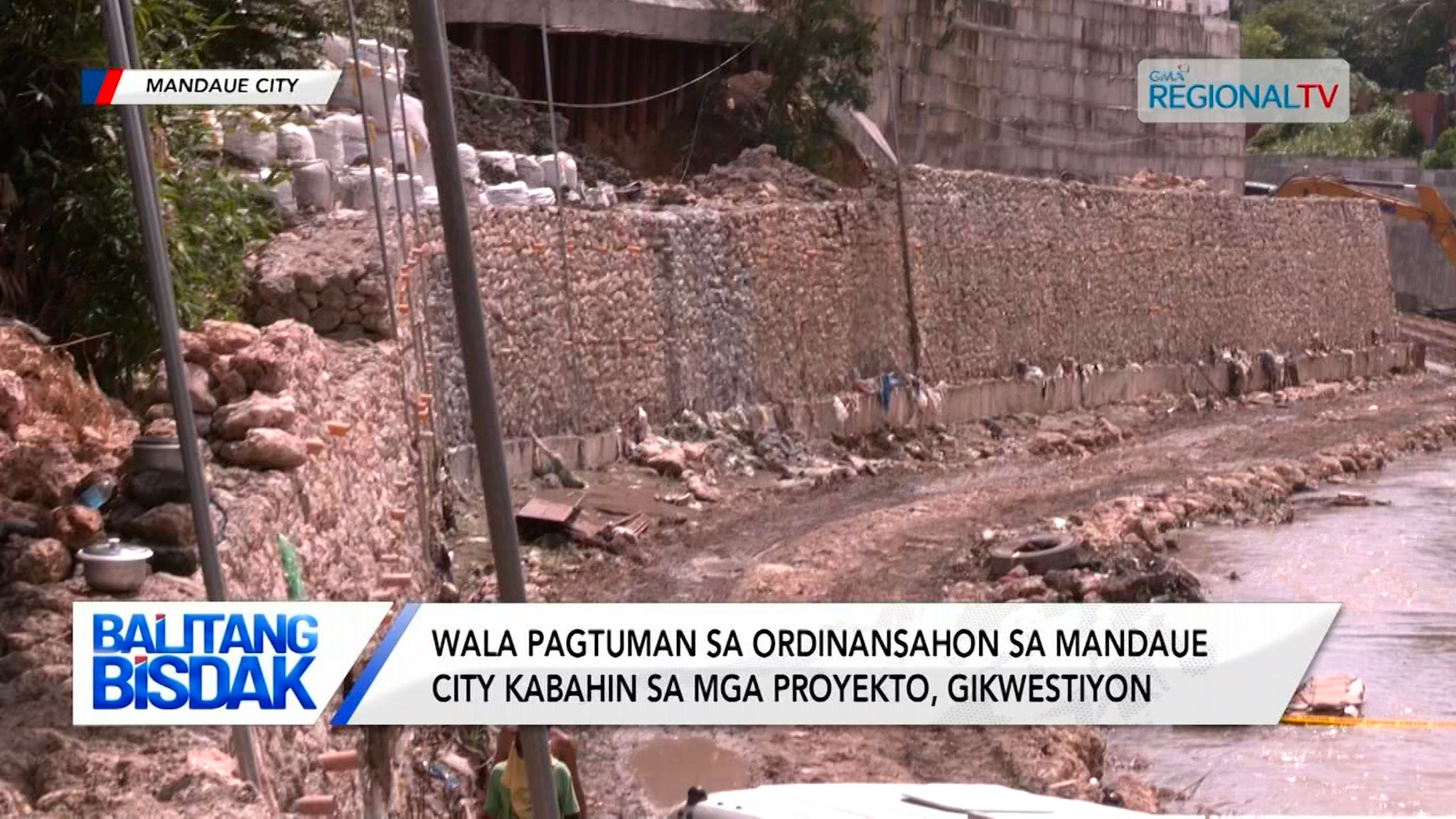 Contractor ug DPWH sa nahulpang riprap sa Mandaue, ipatawag sa konseho