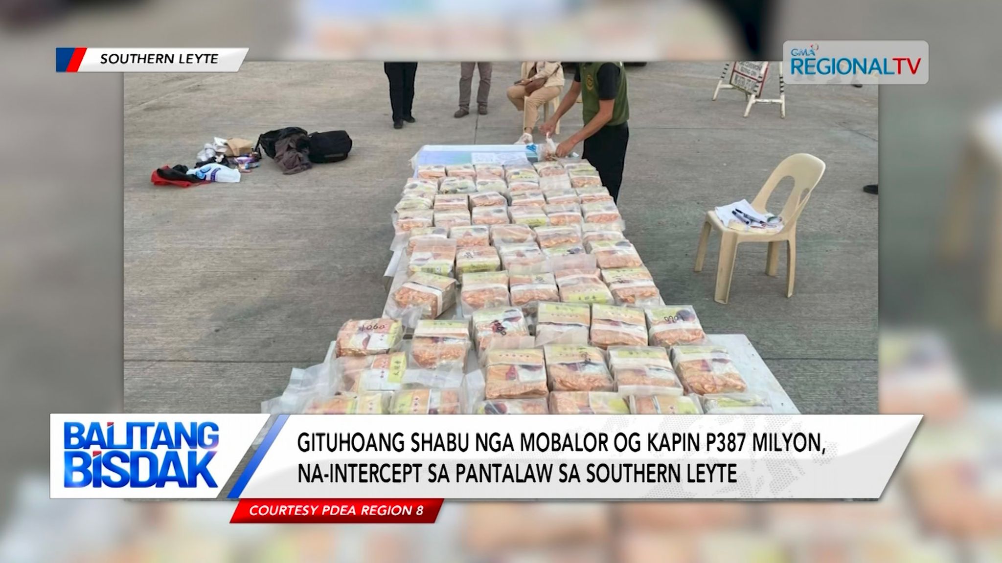 57 kilos nga Gituhoang Shabu Nasakmit sa Pantalan sa Liloan Port, Southern Leyte