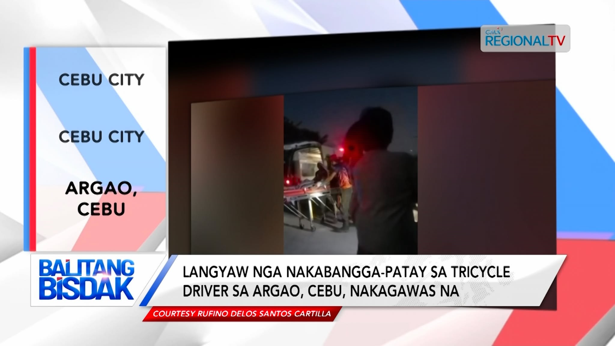 Langyaw nga nakabangga-patay sa tricycle driver sa Argao, Cebu, nakagawas na