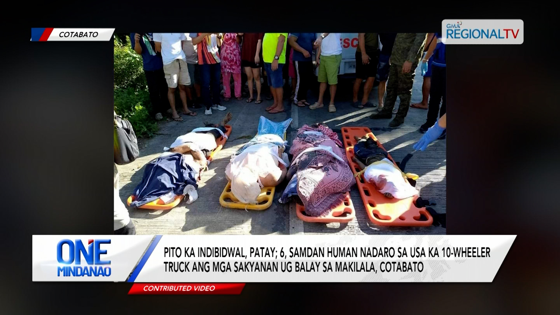 Pito, patay; 6, samdan human nadaro sa 10-wheeler truck ang mga sakyanan ug balay