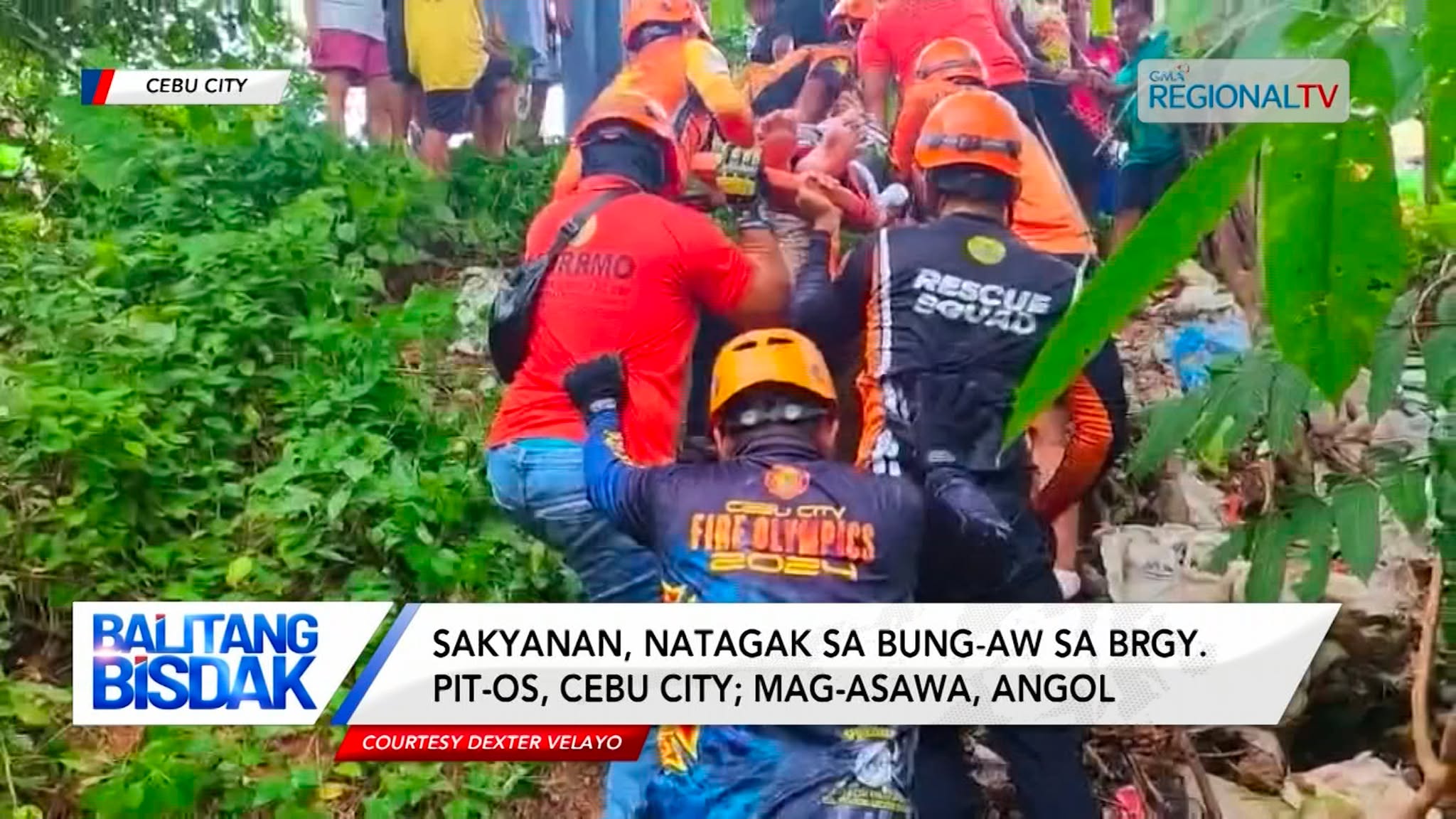 Sakyanan, natagak sa bung-aw sa Brgy. Pit-os, Cebu City; mag-asawa, angol