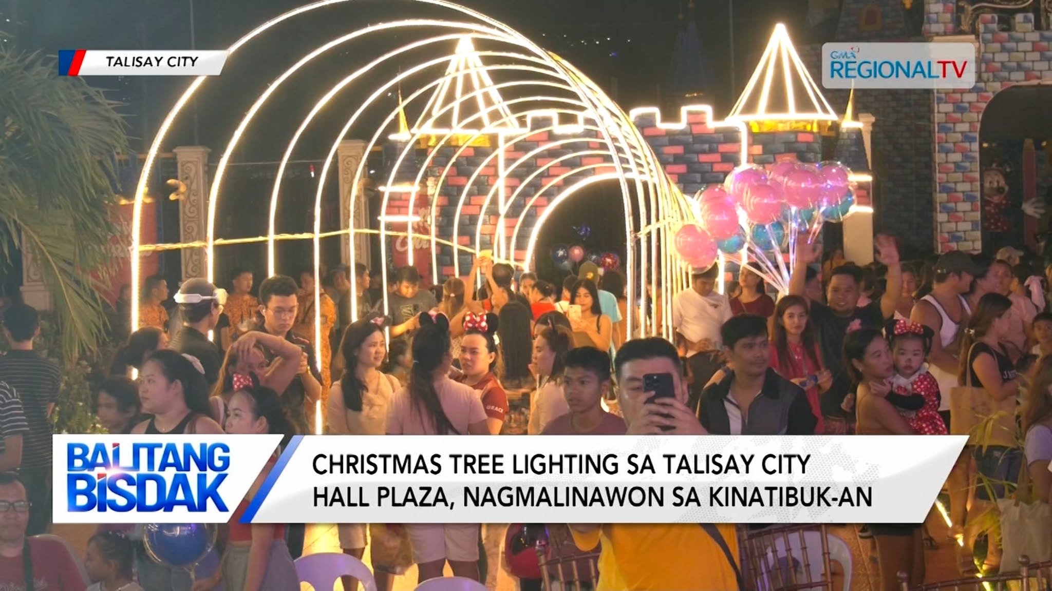 Christmas tree lighting sa Talisay City Hall Plaza, nagmalinawon sa kinatibuk-an