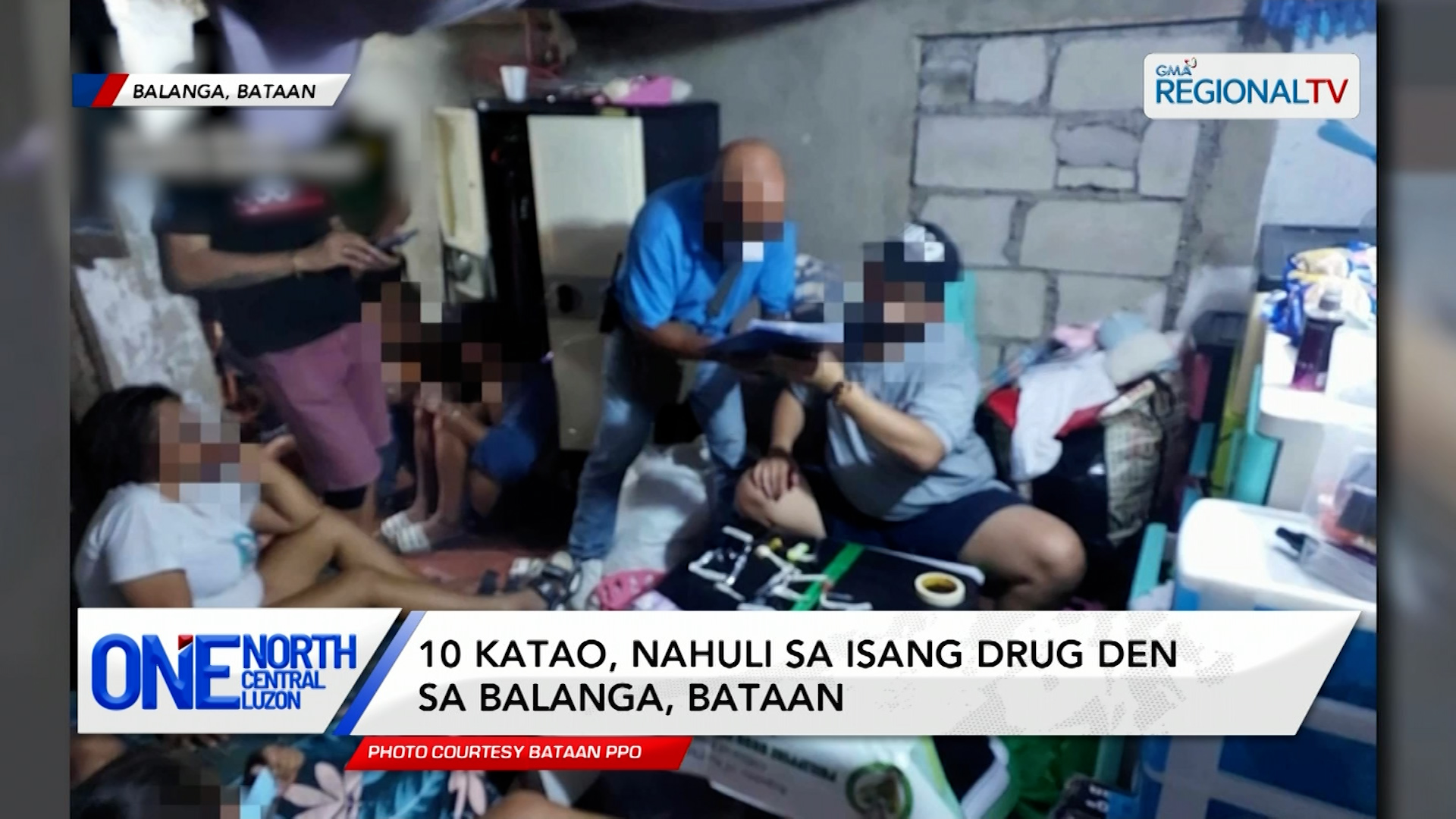 10 katao, nahuli sa isang drug den sa Balanga, Bataan