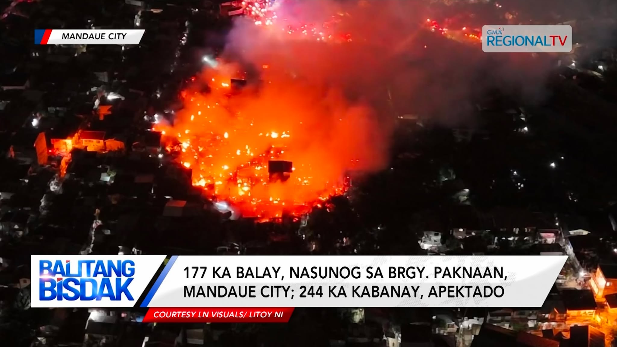 177 ka balay, nasunog sa Brgy. Paknaan, Mandaue City; 244 ka kabanay, apektado