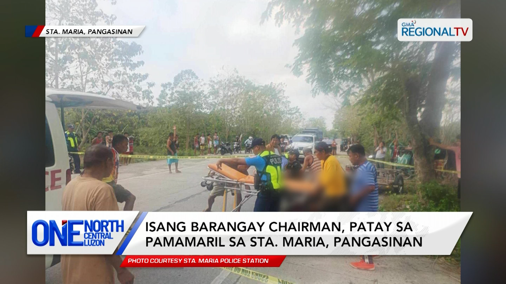 Isang barangay chairman, patay sa pamamaril sa Sta. Maria, Pangasinan
