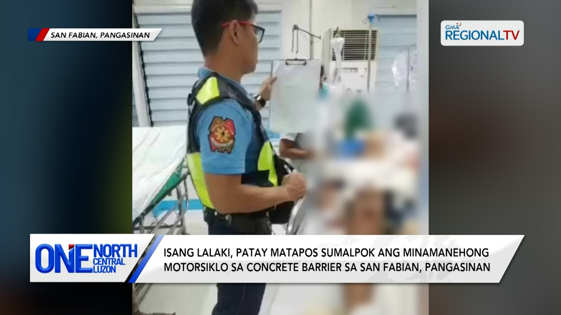 Lalaki, patay matapos sumalpok ang motorsiklo sa concrete barrier